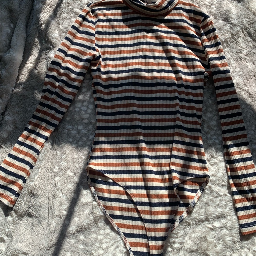 Striped Charlotte Russe body suit